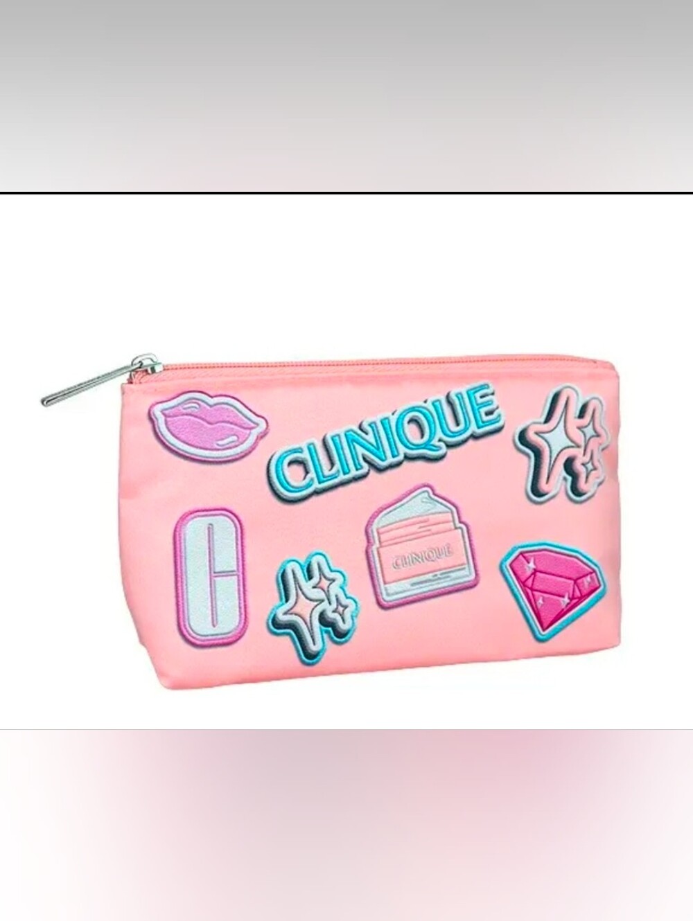 Clinique Pink Cosmetic Pouch